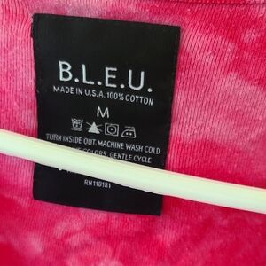 B.L.E.U. Fuchsia Tie-Dye Tee